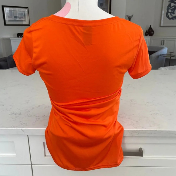 Gildan Performance Athletic SS Scoop Neck Polyester Technical Top Orange Sz S - Picture 3 of 7